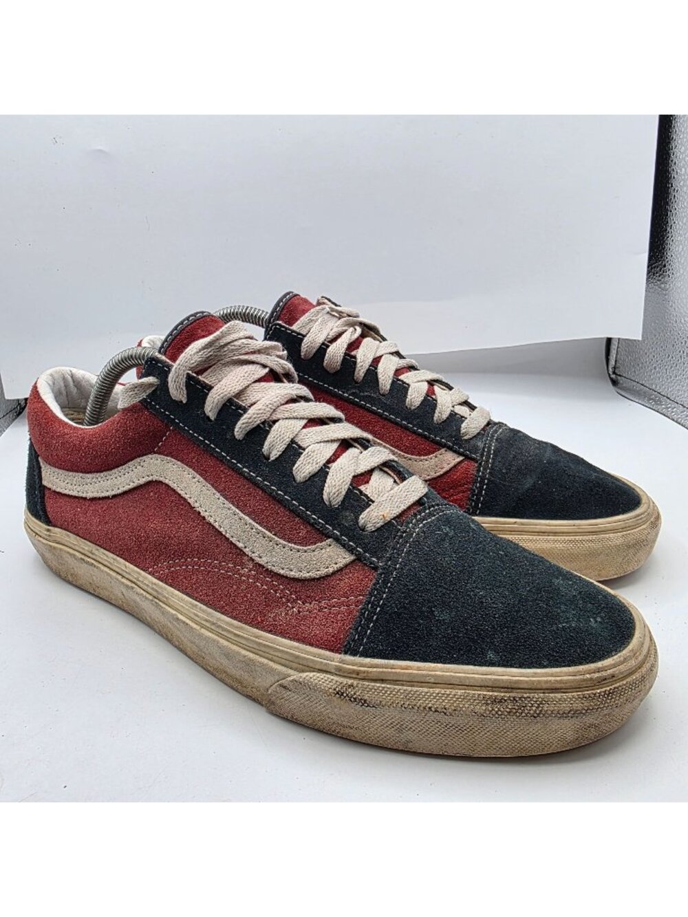 Vans Old Skool Mens Size 10 Red Black Shoes Casual Athletic Outdoors Skate